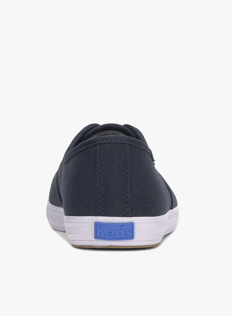Keds Keds Women's Champion Point Low Canvas Casual Sneaker Navy